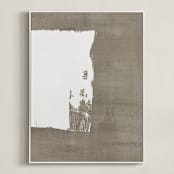 "Mindfulness" - Art Print in Earth by Shiho Whitehead - Framed Canvas