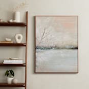 "Winter Walk 1" - Art Print in Peach by Lindsay Megahed - In a Room