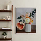 "Peach Poppy" - Art Print in Stone by Jenny Westenhofer - In a Room