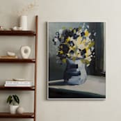 "A Floral Mood" - Art Print in Dandelion by Jen Florentine - In a Room