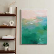 "Whispers Of The Sun" - Art Print in Emerald Sun by AlisonJerry - In a Room