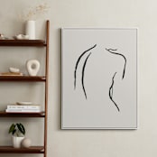 "Figure Study I" - Art Print in Creamy White by Chelsea Petaja - In a Room