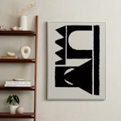 "Paper collage" - Art Print in Blackish by Stefania Copertini - In a Room