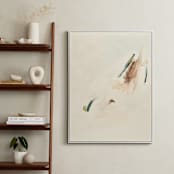 "Spring Abstract Diptych I" - Art Print in Cream by Caryn Owen - In a Room