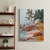 "Step Up / Step Out I" - Art Print in Multi by Jess Franks - In a Room