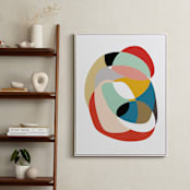 "Home" - Art Print in Cerulean by Christina Flowers - In a Room