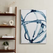 "Indigo Plant Cell" - Art Print in Indigo Blue by Mary Gaspar - In a Room