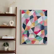 "Kaleidoscope No.1" - Art Print in Cerise by Hooray Creative - In a Room