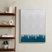 "Rain Storm I" - Art Print in Emerald Green by Deb Presutto - In a Room