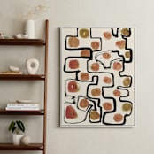 "Plainful" - Art Print in papaya by Bethania Lima - In a Room