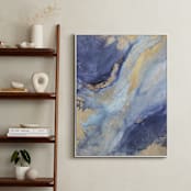 "Olympia Rises" - Art Print in Indigo by Julia Contacessi - In a Room