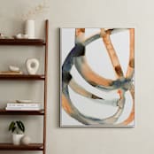 "Silence in the Sand Dunes" - Art Print in Sienna/Indigo by Mary Gaspar - In a Room