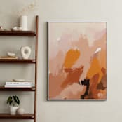 "Soft Earths" - Art Print in earthy clay by Svitlana Martynjuk - In a Room
