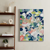 "Summer Rising" - Art Print in Slate Blue by Nancy Ramirez - In a Room