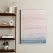 "Cascading Sky" - Art Print in Blush Pink by Little Valley Studio - In a Room