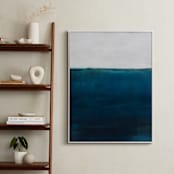 "Below the Sea" - Art Print in Ocean Blue by Melissa Marquardt - In a Room
