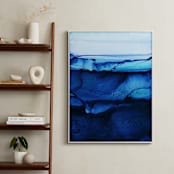 "Midnight Canyon" - Art Print in Midnight Blue by Rebecca Rueth - In a Room