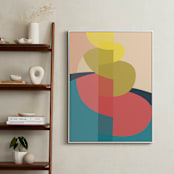 "The Climb" - Art Print in Coral by Christina Flowers - In a Room