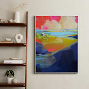 "Gone Coastal" - Art Print in Deep Blue by Jess Franks - In a Room