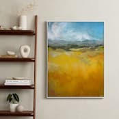 "Head for the Hills" - Art Print in Ochre by Jess Franks - In a Room