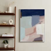 "Fit in" - Art Print in Navy by Yaling Hou Suzuki - In a Room