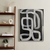 "A Twist, A Turn, A Path" - Art Print in Charcoal by Deborah Velasquez - In a Room