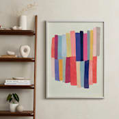 "Barred" - Art Print in White by melanie mikecz - In a Room