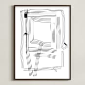 "Path of Life" - Art Print in Blackest Ink by Kisco Print Shop - Framed