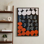 "Moon, Sun and Midnight" - Art Print in Sun by Deborah Velasquez - In a Room