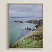 "Ireland III" - Art Print in Cloudy Sky by Taryn Schumacher - Framed