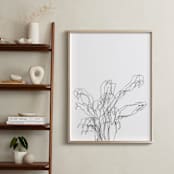 "Peace Lily" - Art Print in Black and White by Ashleigh Ninos - In a Room