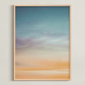 "HAPPY TOO" - Art Print in Dusk by Amy Chapman Braun - Framed