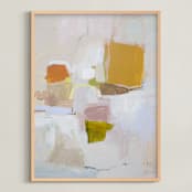 "Fall Canyon" - Art Print in Tan by Shina Choi - Framed