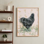 "Cecelia Grey" - Art Print in Palest Peach by Rebecca Weller - In a Room