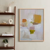 "Fall Canyon" - Art Print in Tan by Shina Choi - In a Room