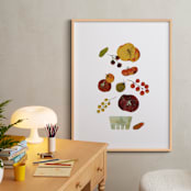 "Tomato Season" - Art Print in Green Zebra by Kayla King - In a Room