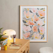 "Speckled Garden" - Art Print in White by Whitney Rainsdon - In a Room
