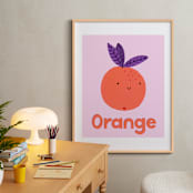 "My Fruity Family II" - Art Print in Light Pink by Marta Crea - In a Room