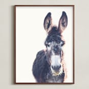"Jenny" - Art Print in White by Melinda Denison - Framed