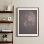 "Hazed Florals 1" - Art Print in Dusty Burgundy by Baumbirdy - In a Room
