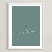 "A Simple Stroll" - Art Print in Forest by Britt Mills - Framed