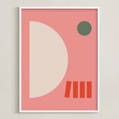 "Giulietta" - Art Print in Olive by Alex Roda - Framed