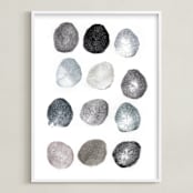 "Rinse and Repeat" - Art Print in Slate by Susie Allen - Framed