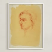 "Day Dream" - Art Print in Terra Cotta by Stephanie Chang - Framed