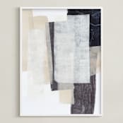 "History Repeats" - Art Print in Sand by Jennifer Daily - Framed