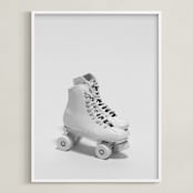 "Roller Skates " - Art Print in Powder by Cristiane - Framed