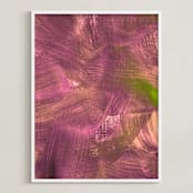 "Abstract Painting4" - Art Print in plum by Ramoncita - aticnomar - Framed