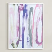 "Phenom" - Art Print in Blue by Misty Hughes - Framed