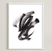 "Faraday" - Art Print in Black by Misty Hughes - Framed
