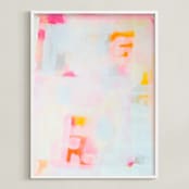 "tangerine dreams" - Art Print in tangerine by tina johnson - Framed